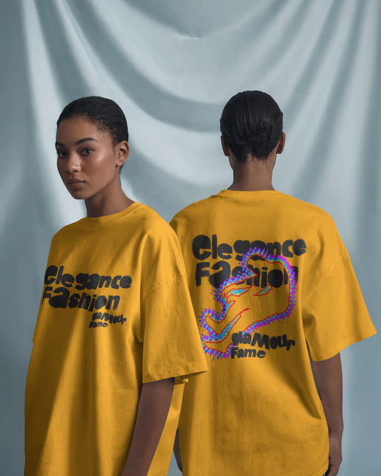 Glitch Art “Elegance Fashion” – Unisex Oversize T-Shirt