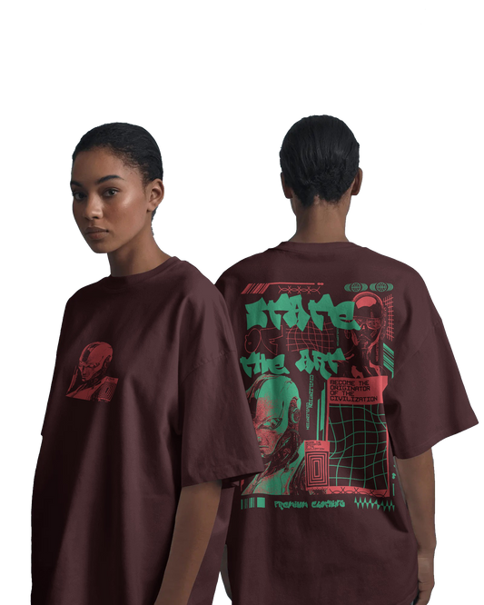 Post human protocol – Unisex Oversize Tee