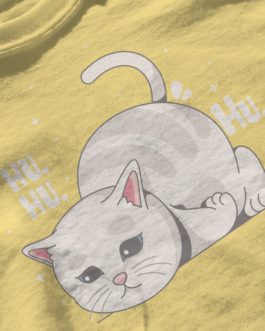 Cozy Cat “HU HU” – Classic Unisex T-Shirt
