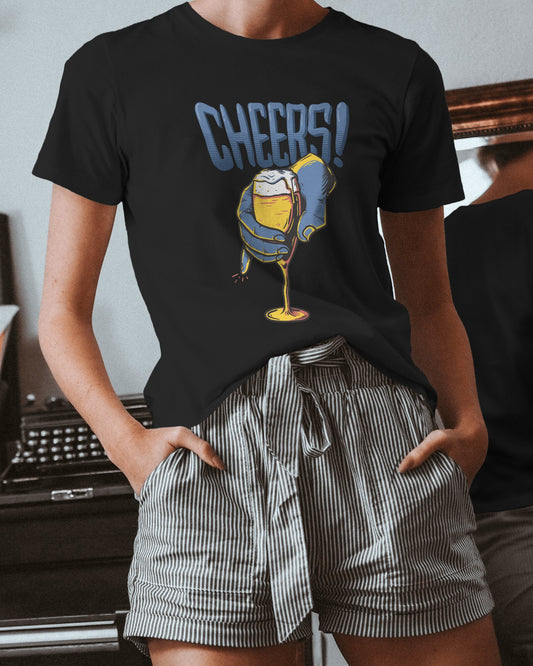 Cheers Beer Print  – Classic Unisex T-Shirt