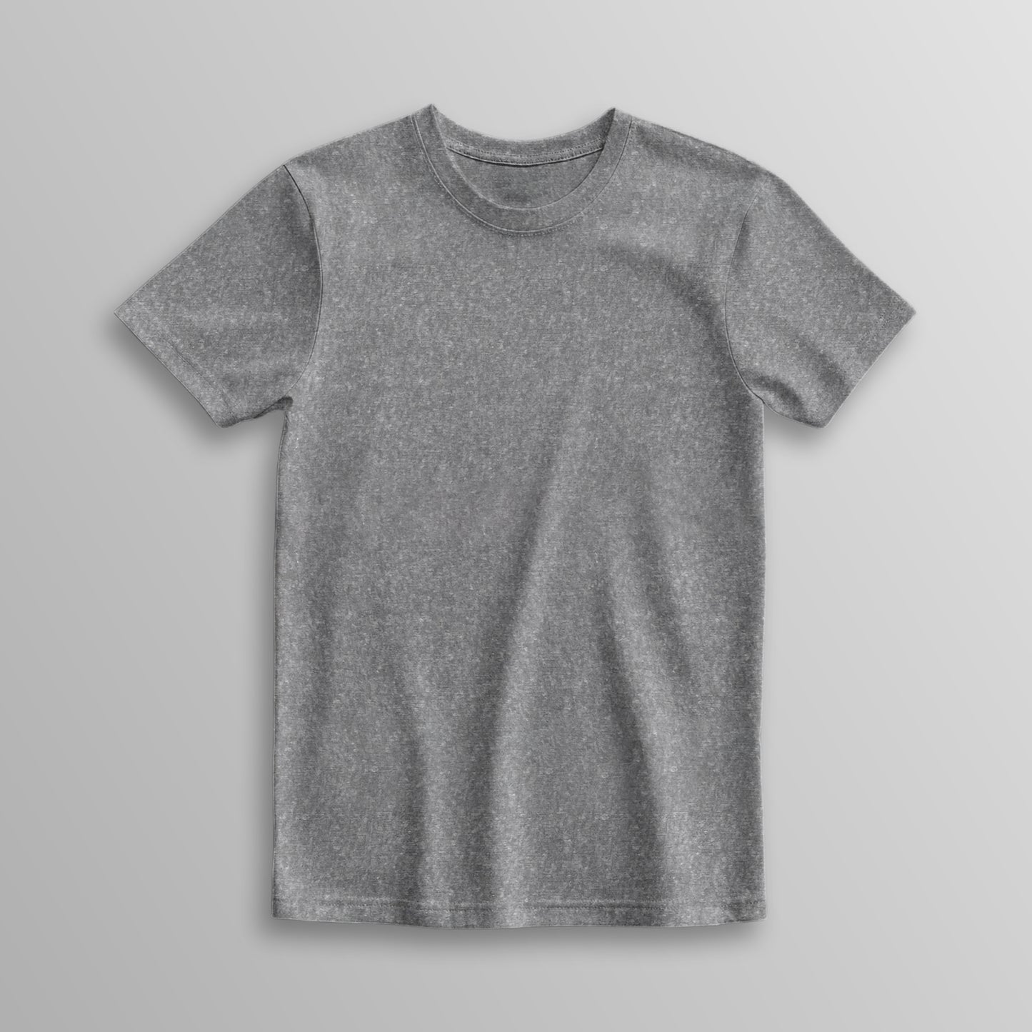 Unisex 100% Cotton Basic T-Shirt –Charcoal Melange