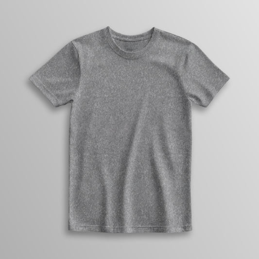 Unisex 100% Cotton Basic T-Shirt –Charcoal Melange