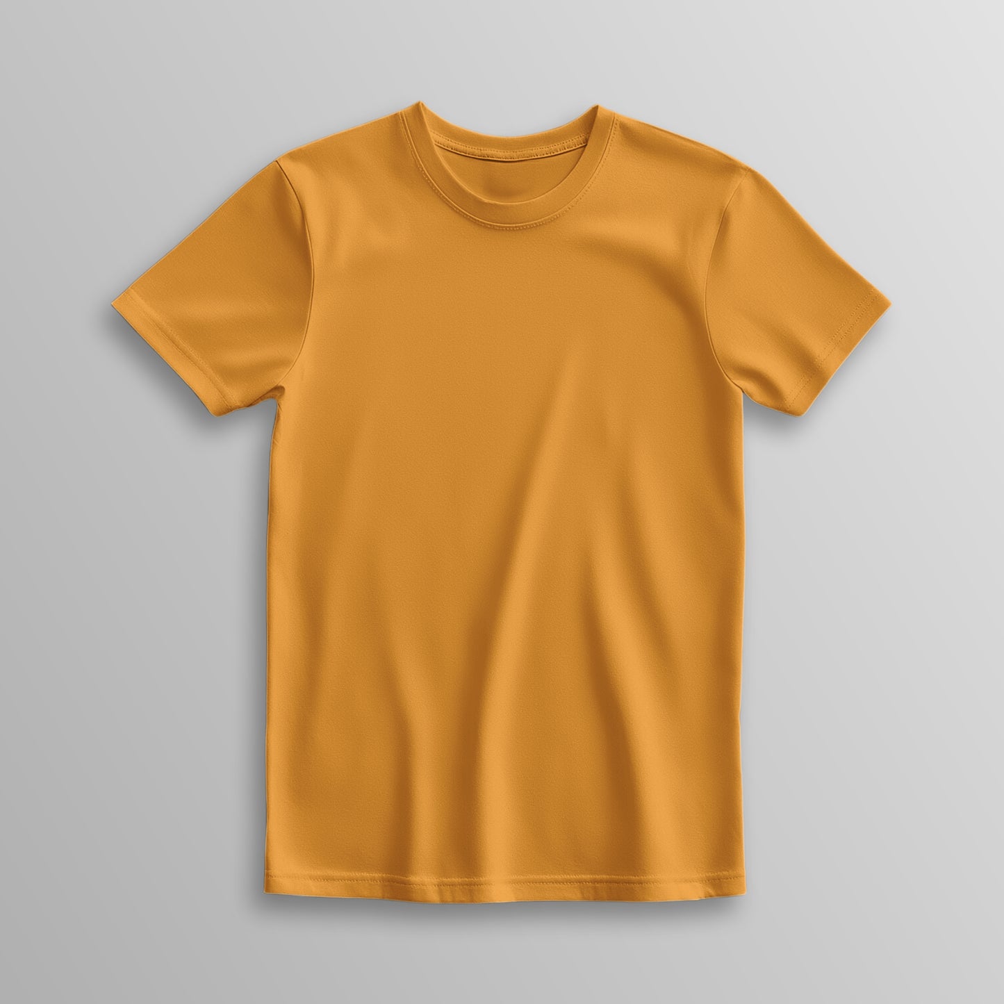 Unisex 100% Cotton Basic T-Shirt –Golden Yellow