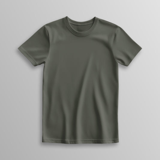 Unisex 100% Cotton Basic T-Shirt –Olive Green