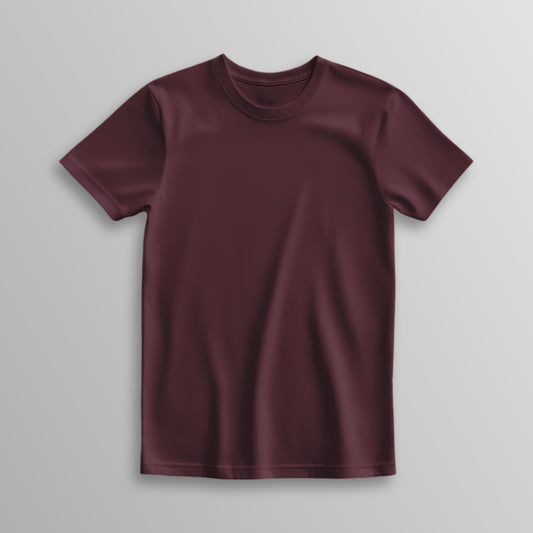 Unisex 100% Cotton Basic T-Shirt –Maroon