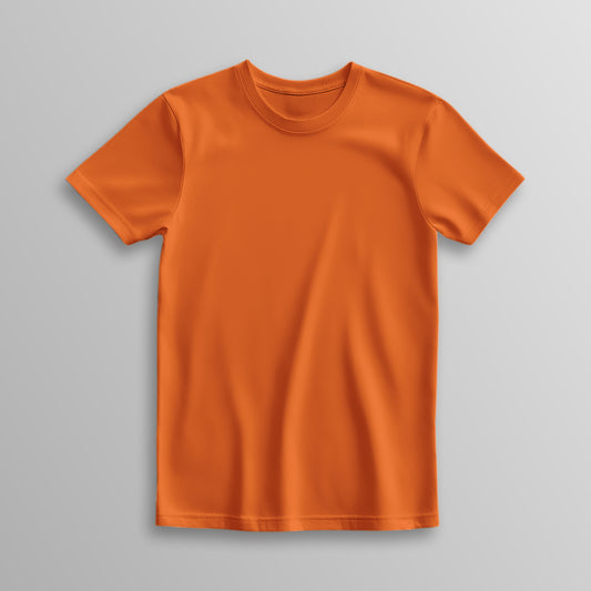 Unisex 100% Cotton Basic T-Shirt –Orange