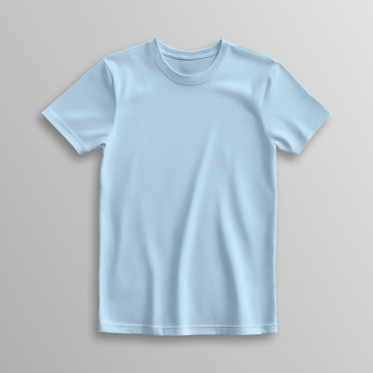Unisex 100% Cotton Basic T-Shirt –Blue Baby