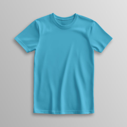 Unisex 100% Cotton Basic T-Shirt –Sky Blue