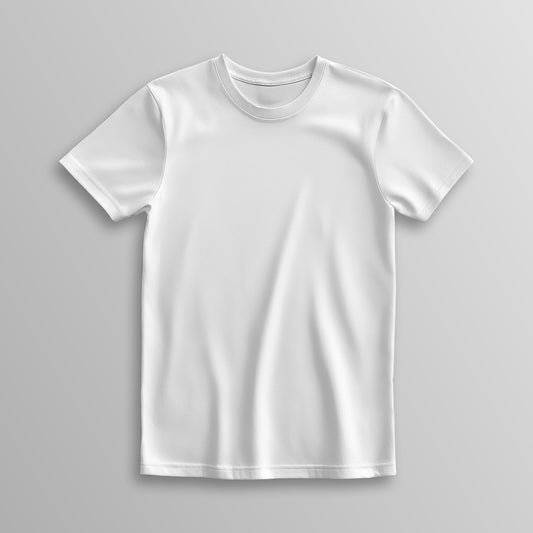 Unisex 100% Cotton Basic T-Shirt –White